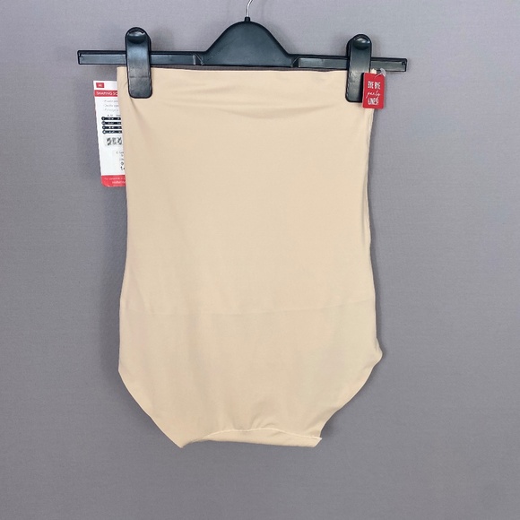 Skinnygirl Womens High Waist Shaping Sonic Edge Briefs in Tan Size Medium - Picture 5 of 12